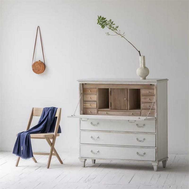 Living Room Furniture Antique Drawers Wood Cabinet