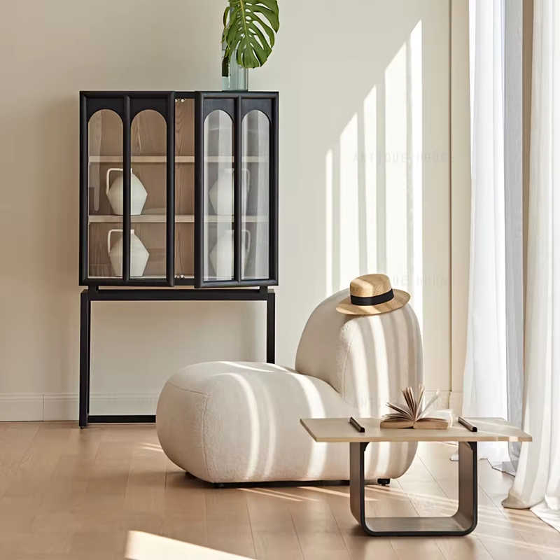 Oak Storage Cabinet Display Cabinet