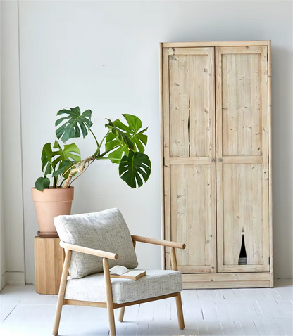 Natural Solid Wood Cabinet Wardrobe