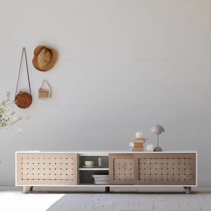 Natural Arch Sideboard Storage Cabinet