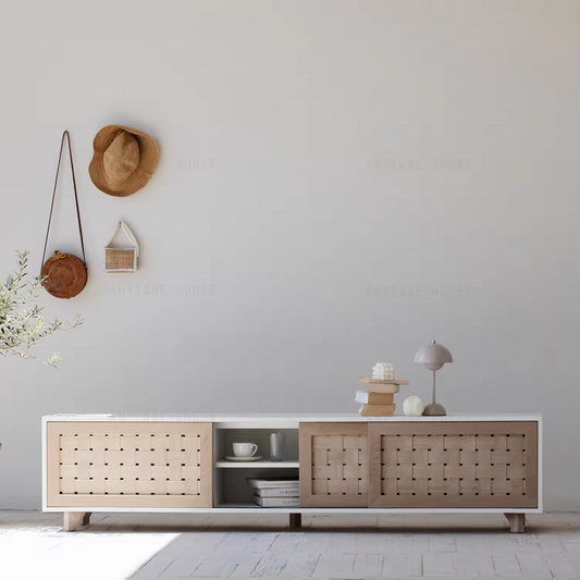 Natural Arch Sideboard Storage Cabinet