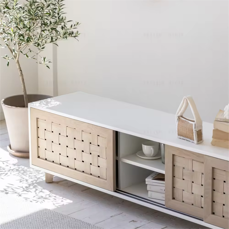 Natural Arch Sideboard Storage Cabinet