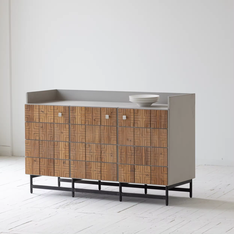 Vintage Wood Tiles Sideboard