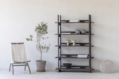 Wooden Living Room Display Cabinet Oak Bookshelf