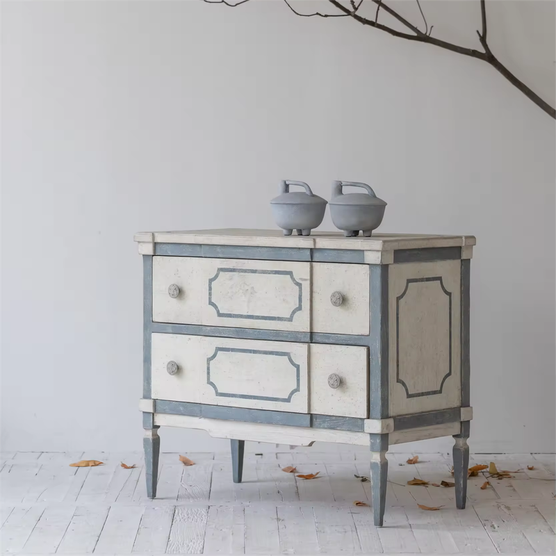 Vintage Chest of Drawers Wooden Cabinet