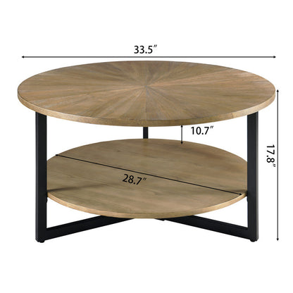 Frame Coffee Table with Storage