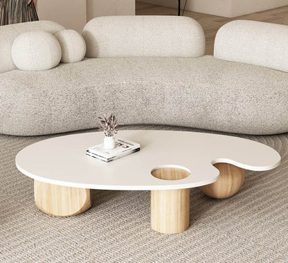 Three-Poster Solid Wood Coffee Table