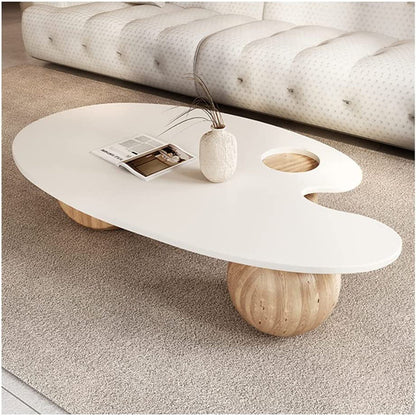 Three-Poster Solid Wood Coffee Table